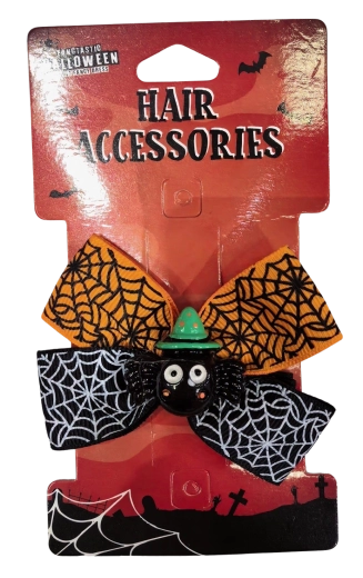Halloween-haarclip spinnetje en strik
