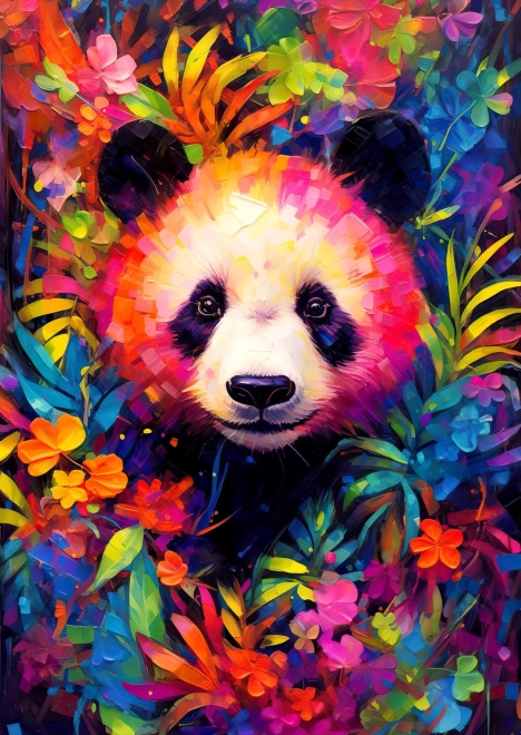 Puzzel Speelse panda jong 1000 stukjes