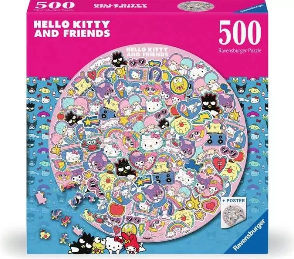 Ravensburger ronde puzzel Hello Kitty 500 stukjes