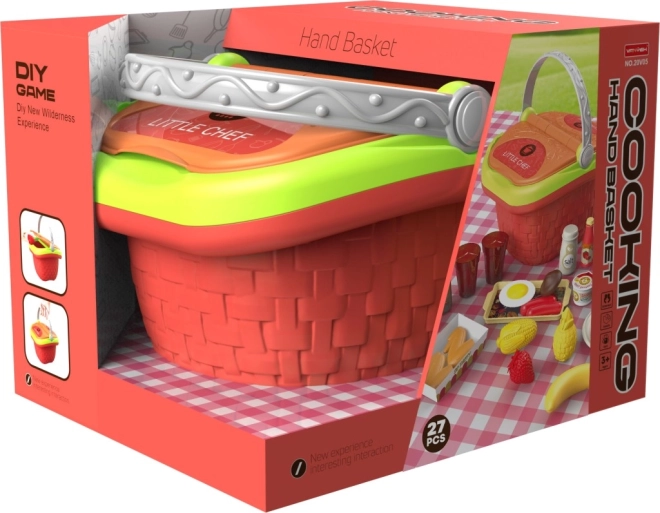 Speelset picknickmand met eten voor kinderen