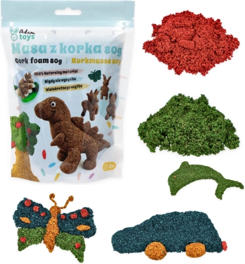 Sensorisch kurkmateriaal Adam Toys in verschillende kleuren - 1 stuk