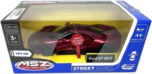 MSZ Ford GT 2017 rood automodel met licht- en geluidseffecten