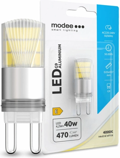 LED-lamp G9 Modee Aluminium 4,2 W neutraal wit