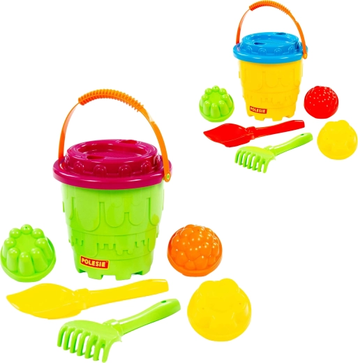 Kinderzandset met emmertje en vormpjes - 1 stuk