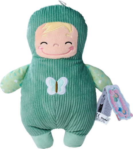 Pluchen pop Squishbabies in groene outfit 28 cm