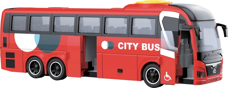 City Service Car stadsbus 1:16 rood