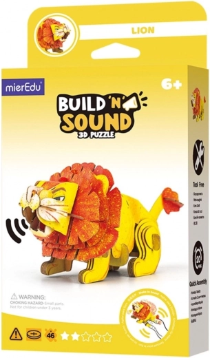 3D-puzzel MierEdu Bouw en luister – leeuw