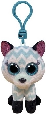 Meteor TY Beanie Boos Atlas – pluchen sleutelhanger vos 8,5 cm