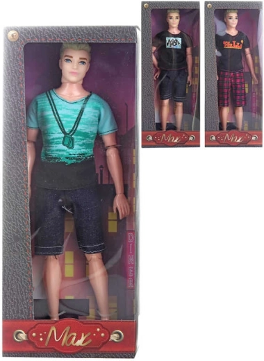 Jongenpop Max 30 cm in zomerse kleding - 1 stuk