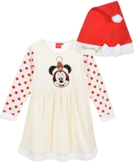 Kerstset met jurk en muts van Minnie Mouse – Maat 1