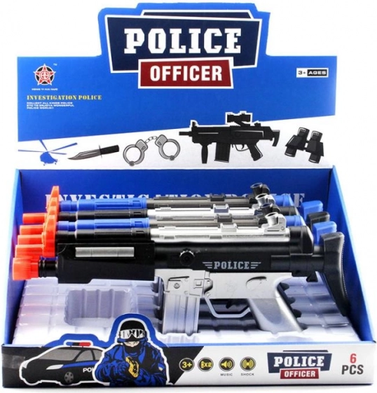 Kleine mitrailleur met geluid