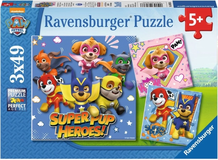 Ravensburger puzzel PAW Patrol 3×49 stukjes