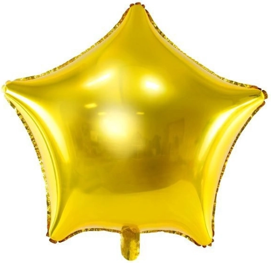 Gouden folieballon ster 45 cm