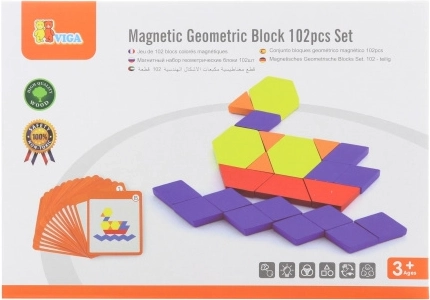Magnetische mozaïek - geometrische blokken