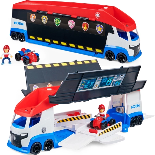PAW PATROL Grote Patrouillewagen 2.0 – vrachtwagen met Ryders quad