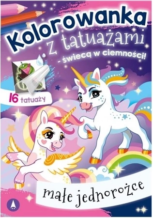Afwasbare glow-in-the-dark tatoeage – kleine eenhoorns