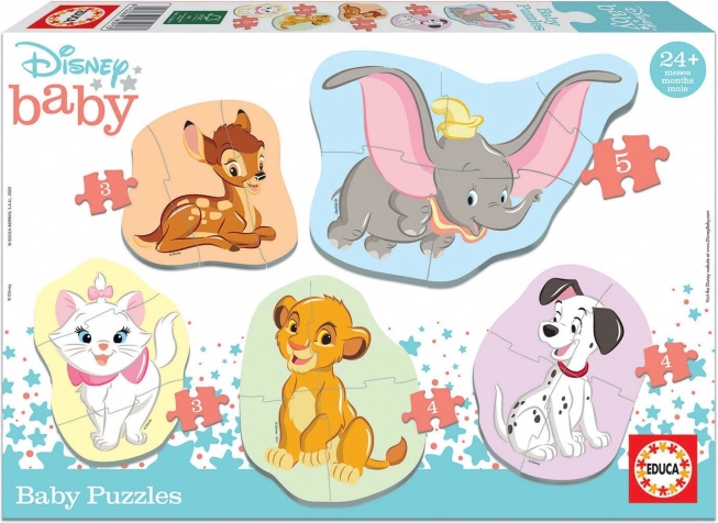 Educa baby puzzel Disney dieren 5-in-1 (3–5 stukjes)