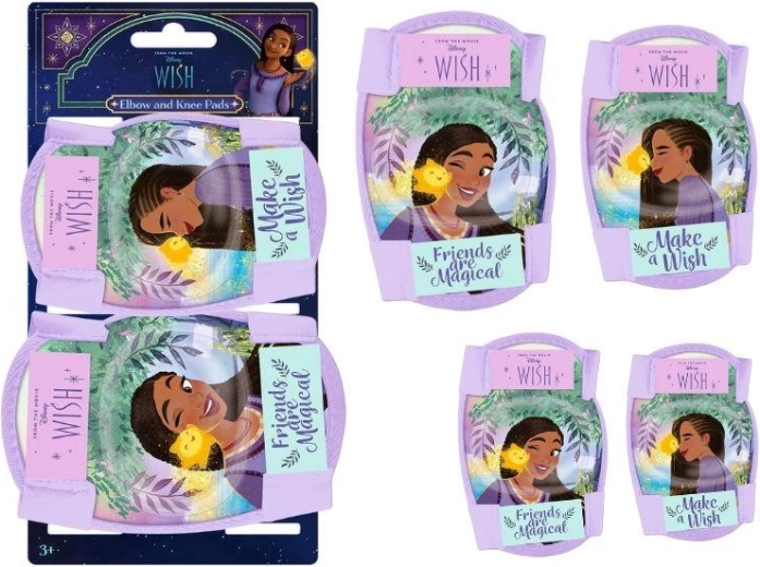 Set knie- en elleboogbeschermers Disney Wish - 4 stuks