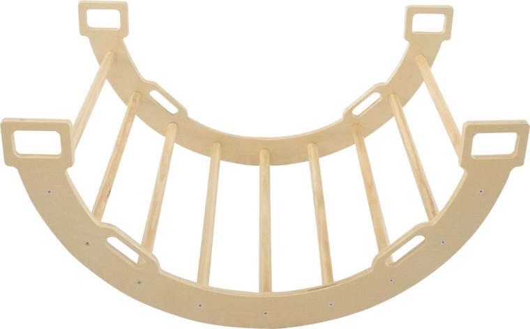 Houten ladder en schommel met kussen 2-in-1 CHIPOLINO