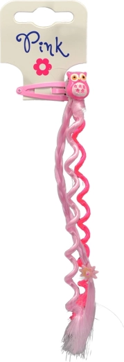 Roze set haaraccessoires Uil voor kleine stylistes