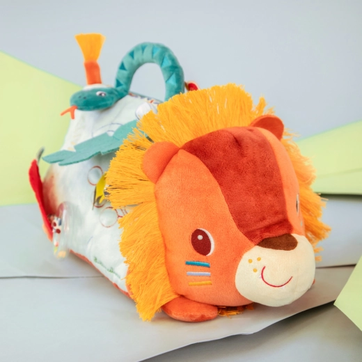Lilliputiens textiel sensorisch speelgoed met spiegel, leeuw Jack