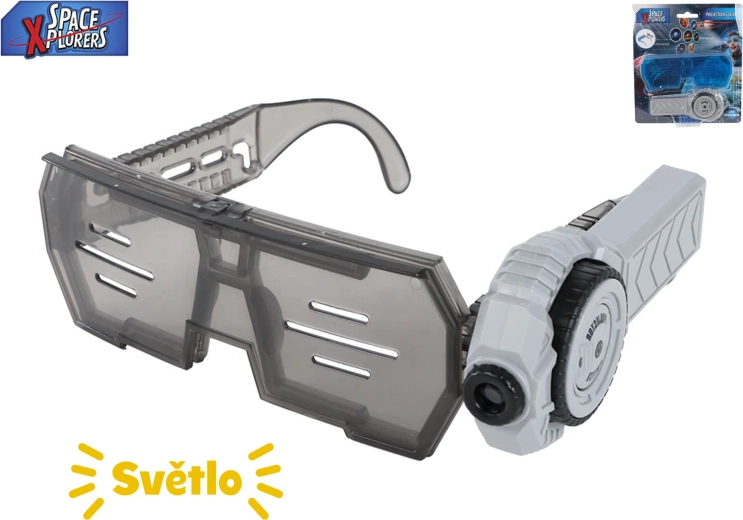 Kinder-ruim­te­bril met projector-zaklamp Space Explorers