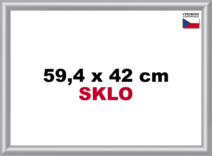 Kunststof puzzelijst A2 zilver