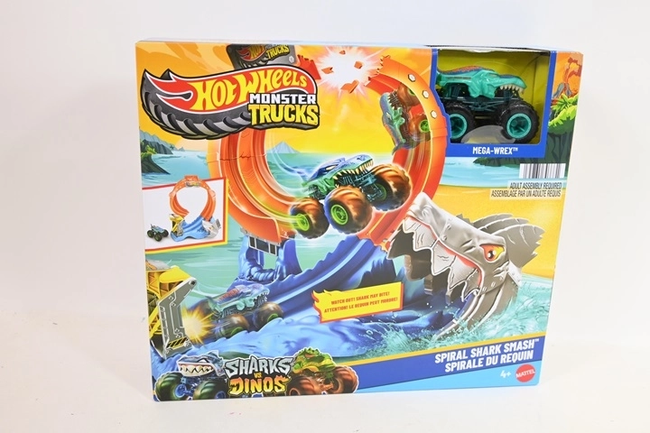 Hot Wheels Monster Trucks Roofzuchtige lus met Mega-Wrex autootje