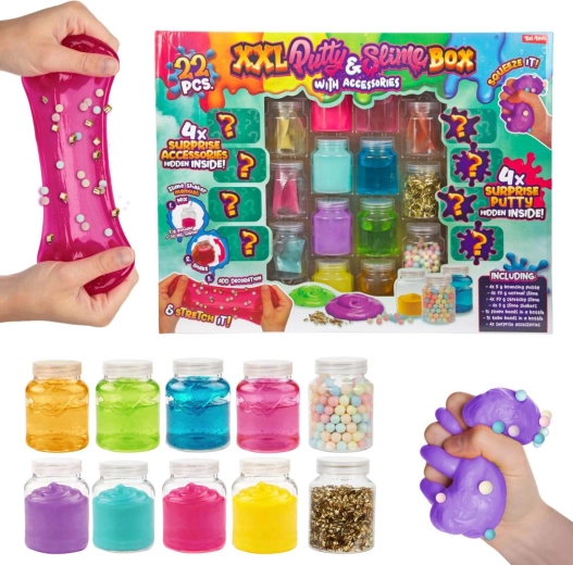 Creatieve set voor het maken van slijm met accessoires - 1 stuk