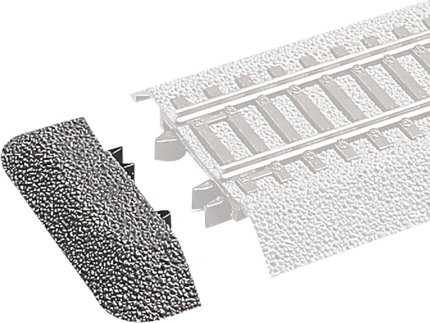 Roco Line eindafsluiting ballast H0, 6 stuks