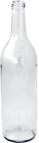 Glazen fles voor sterke drank 0,7 l