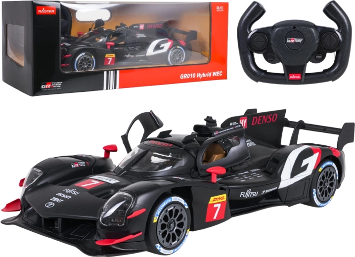 Rastar Toyota Gazoo Racing GR010 Hybrid RC-auto 1:14 zwart