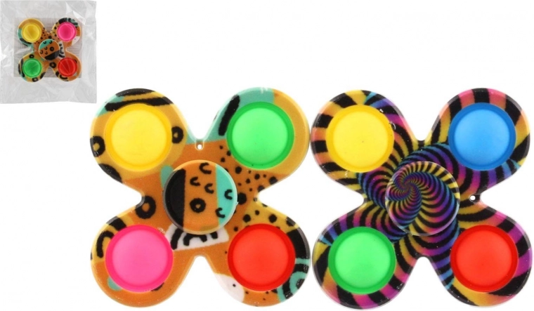 Spinner bubble pop 8 cm in zakje