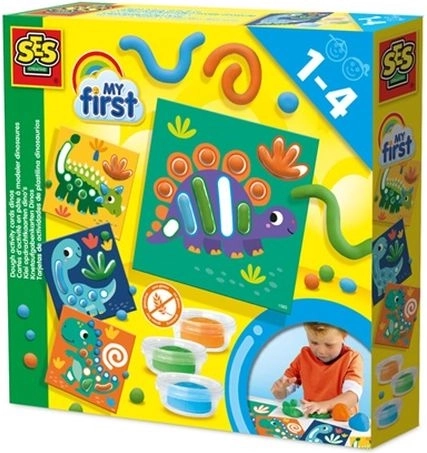 SES Creative My First boetseerklei met activiteitenkaarten dino’s