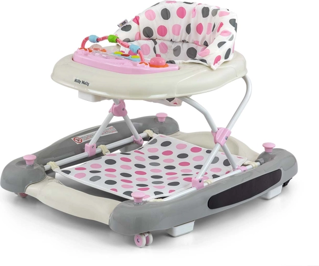 Milly Mally loopwagentje Patrol Plus pastel dots