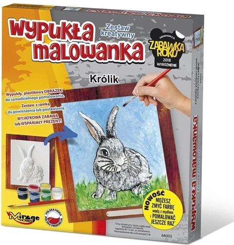 Bolvormige 3D kleurplaat – konijn van MIRAGE HOBBY