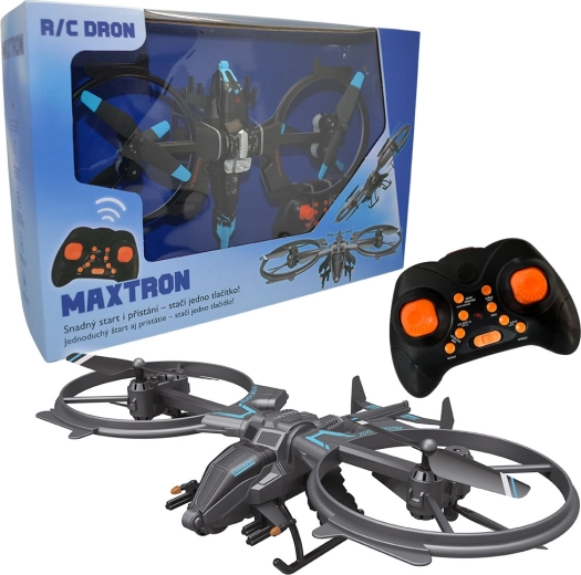 RC-drone Maxtron met eenvoudige bediening en LED-verlichting