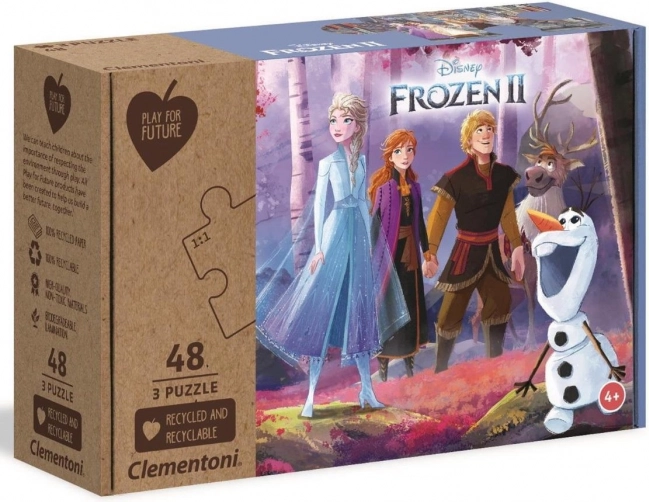 Kinderpuzzel Frozen 2 - 3x48 stukjes