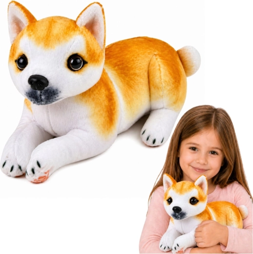 Pluchen hondje Shiba Inu 25 cm