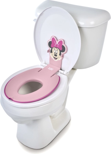 bright starts plakbaar kinder-wc-zitje flip & sit met minnie mouse-motief
