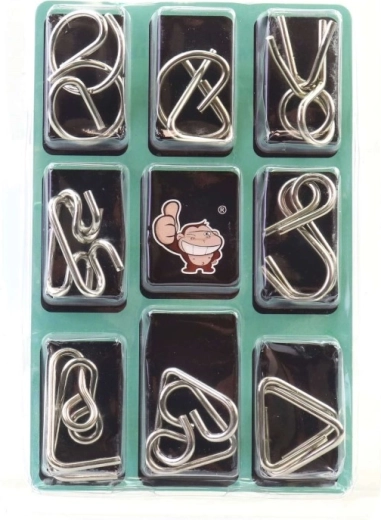 Metalen puzzel – set van 3 logische raadsels voor kinderen en volwassenen