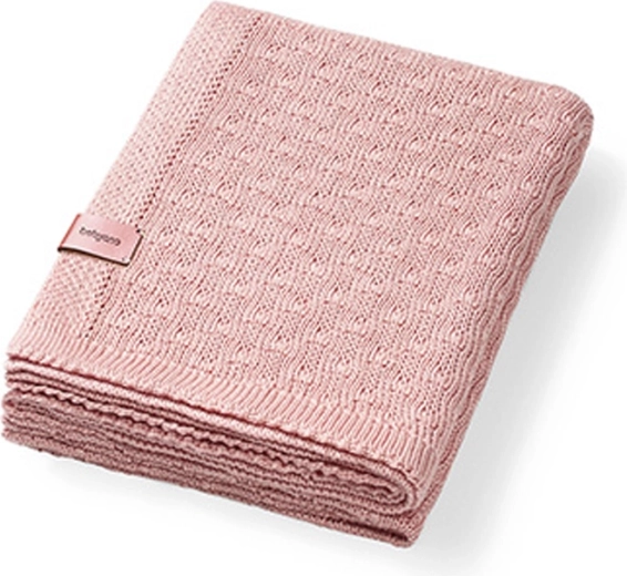 BabyOno gebreide bamboedeken roze 75 × 100 cm