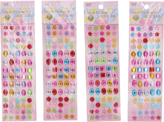 Strass-steentjes stickers 21 × 7 cm