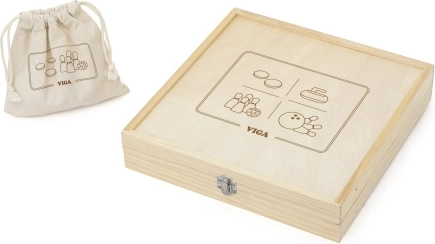 Houten spelset 4 in 1 - 1 stuk