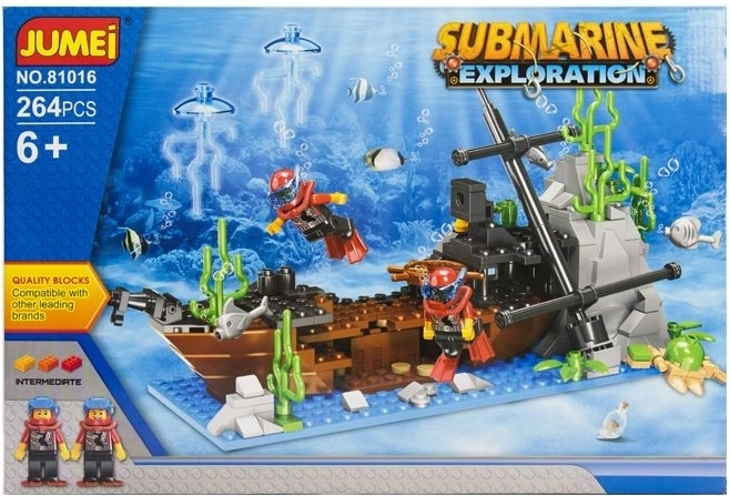 Bouwset Jumei Onderwaterexpeditie 264 onderdelen (Submarine Exploration) - 1 stuk