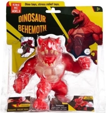 Behemoth pluchen dinosaurus rood