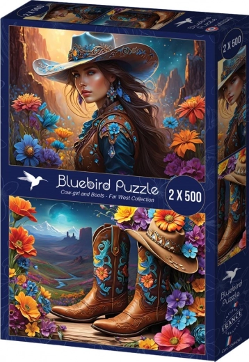 Puzzel Boerin en Schoenen 2x500 stukjes
