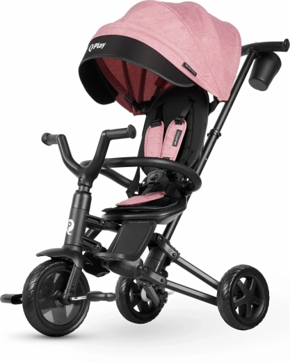 QPlay opvouwbare kinderdriewieler Nova Niello Pink