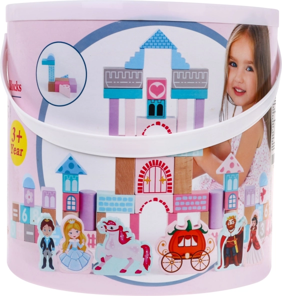 Houten bouwsets voor meisjes Prinses in het kasteel met vormensorteerder