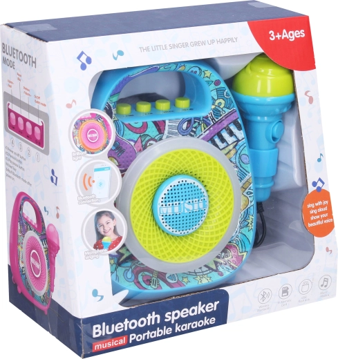 Karaokeluidspreker met microfoon